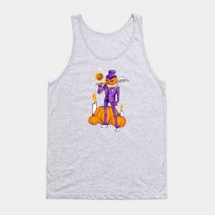 Pumpkin Cartoon Tank Top